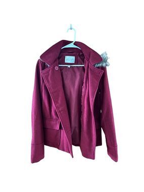 Delia's Burgundy Coat Women's Size Medium